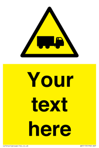 Custom Lorry Hazard Sign